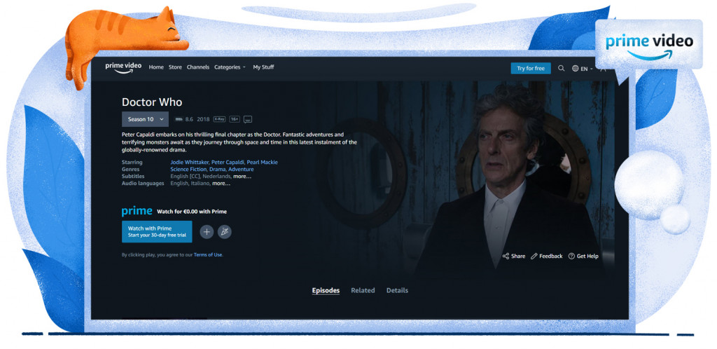 Doctor Who streaming op Amazon Prime Video in Nederland