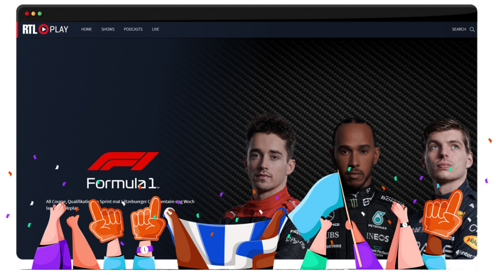 Formule 1 live en gratis te volgen op RTL Play