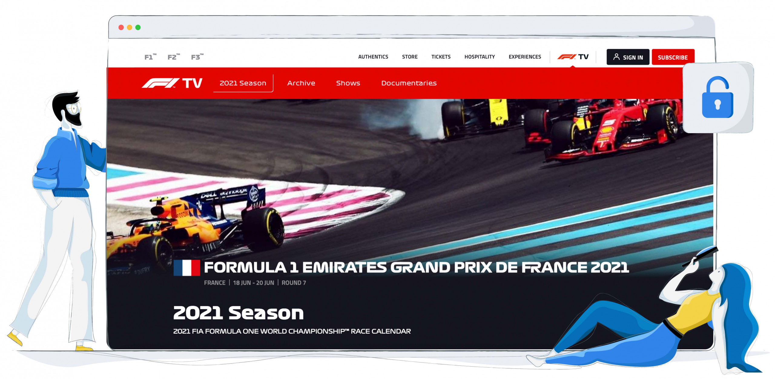 Je kunt betalen voor F1 TV om Formula 1 te kijken