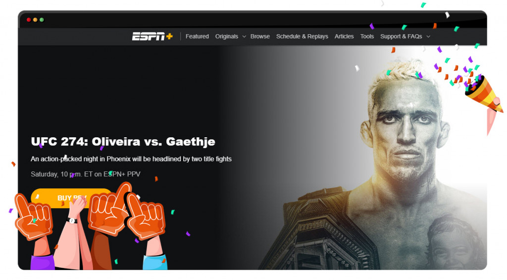 UFC-Streaming auf ESPN+