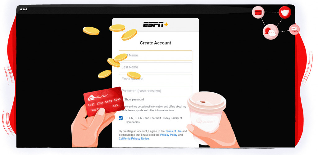 Een ESPN+ account aanmaken met US Unlocked