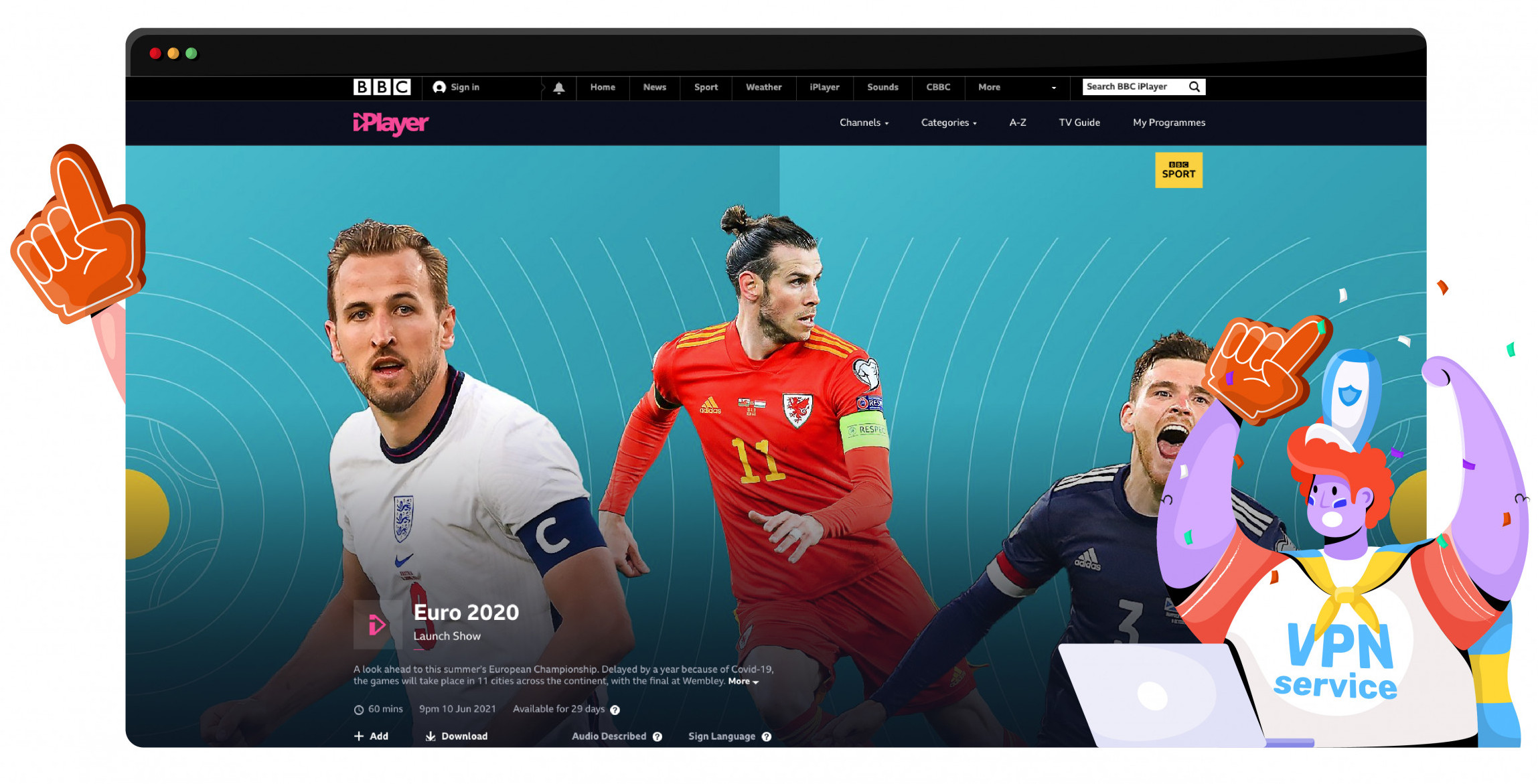 Stream Euro 2020 UK from BBC iPlayer