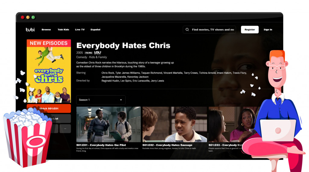 Everybody Hates Chris gratis streaming op Tubi