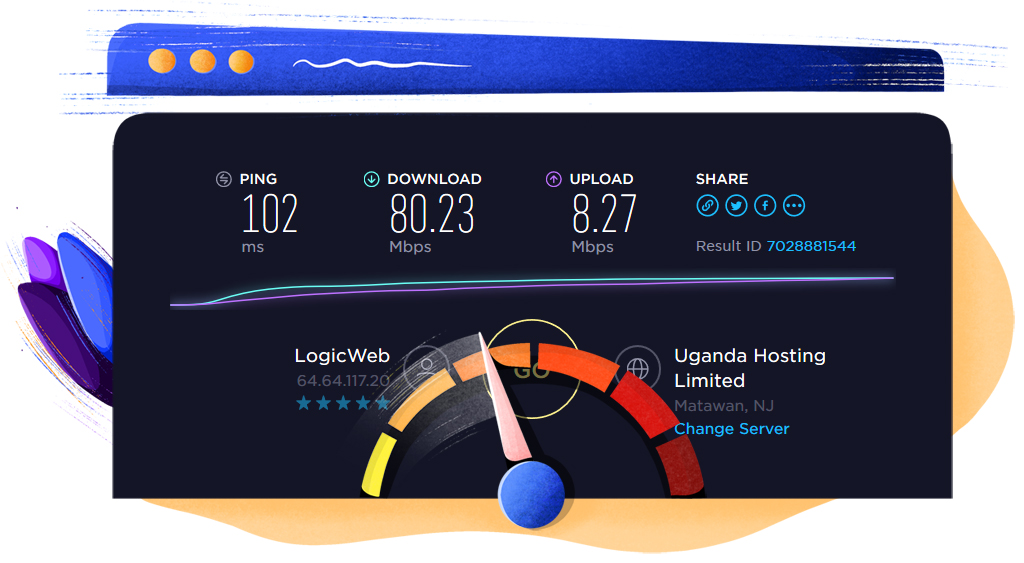 ExpressVPN ABD sunucu hız testi