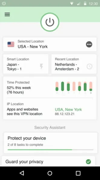 ExpressVPN Protection summary optie