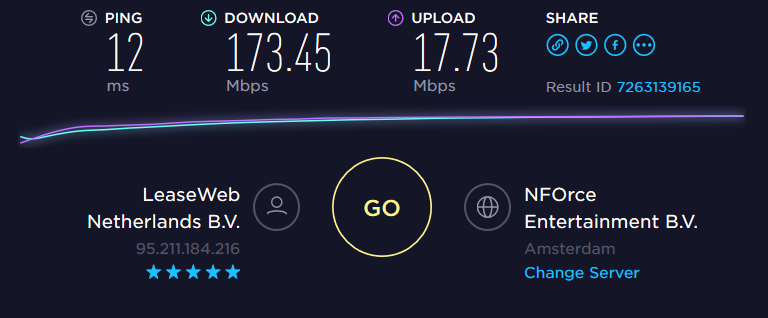 Speedtest NL server