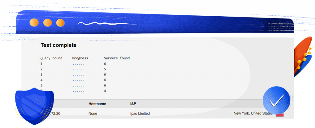 ExpressVPN DNS leak test