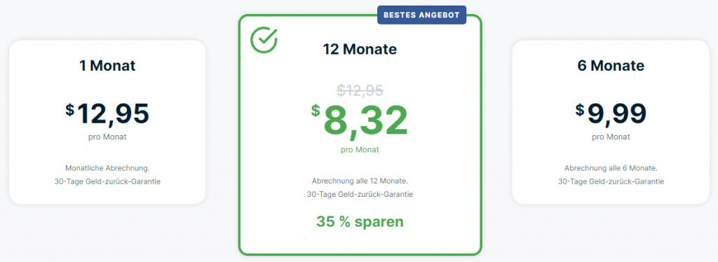 ExpressVPN-Abonnementpläne und Preise