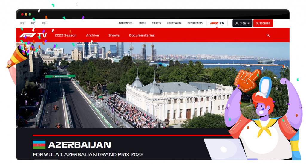 2022 Azerbaijan GP streaming on F1 TV