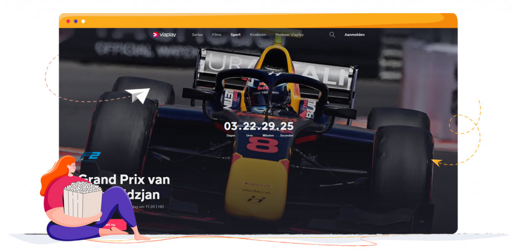 F1 Azerbeidzjan GP 2022 streaming op Viaplay