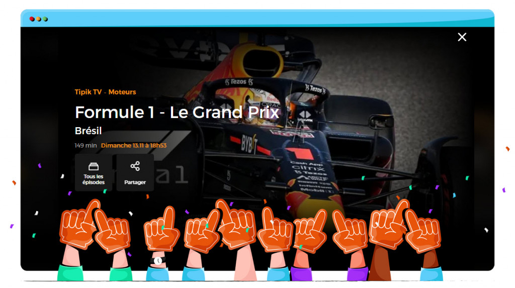 Brazilian GP streaming on RTBF live and free