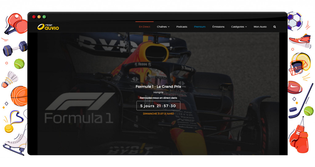 Hungarian GP 2022 streaming live and free on RTBF