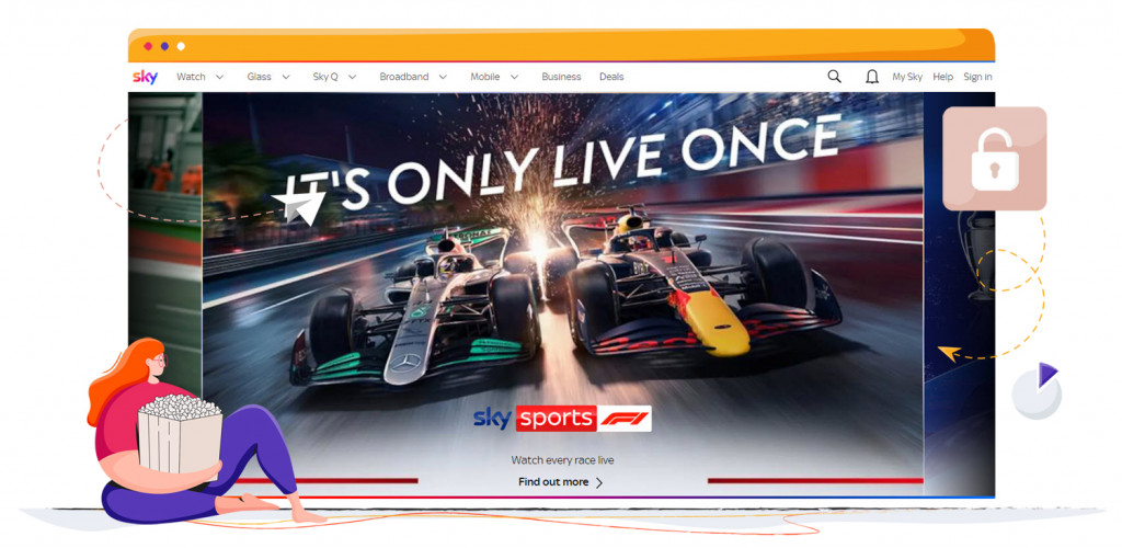 Formula 1 streaming on Sky Sport in the UK