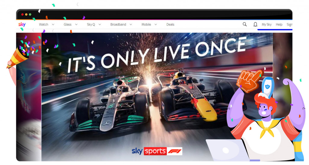 Formula 1 streaming live on Sky Sport in the UK