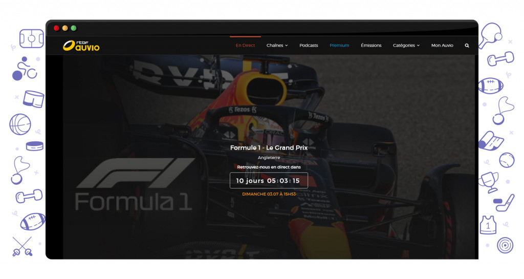 RTBF streaming F1 Silverstone GP 2022 live and free