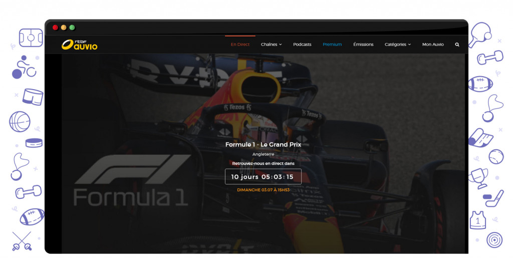 RTBF streaming F1 Silverstone GP 2022 live and free