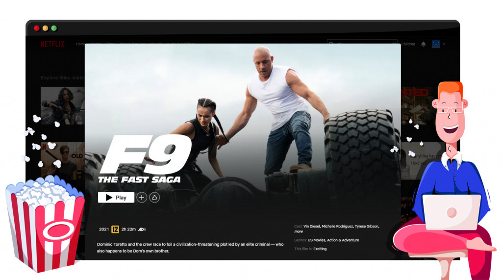 Fast & Furious 9 streaming on Netflix in South Korea