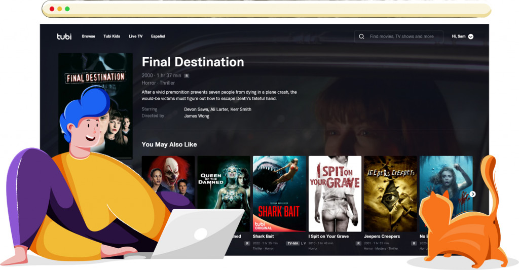 Final Destination films streaming gratis op Tubi