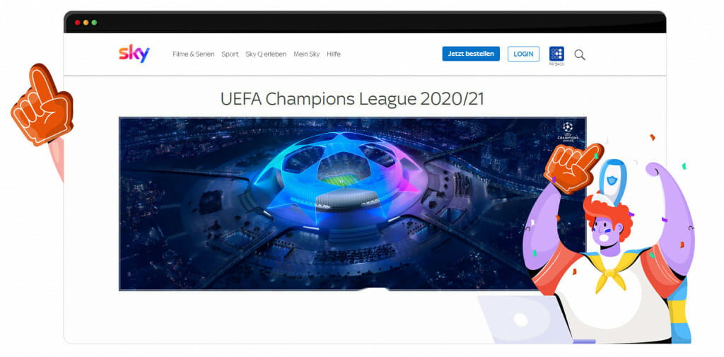UEFA Champions League-Streaming auf Sky