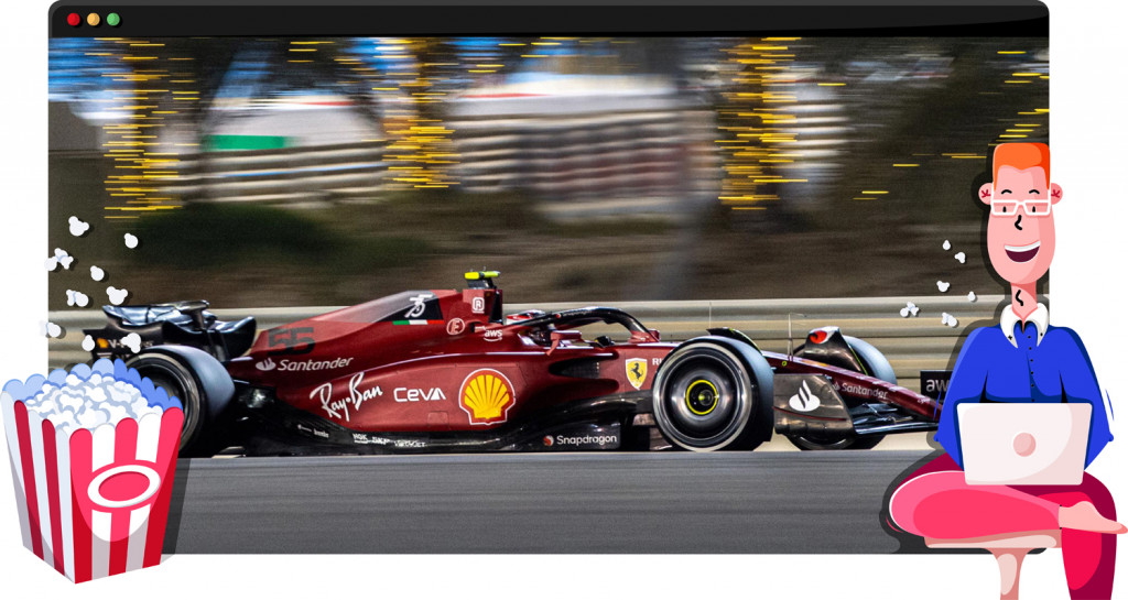 Ferrari Formula 1 car in Bahrain race