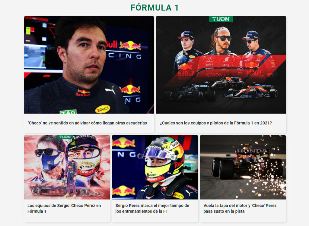 Formula 1 streaming on Canal 5 Mexico