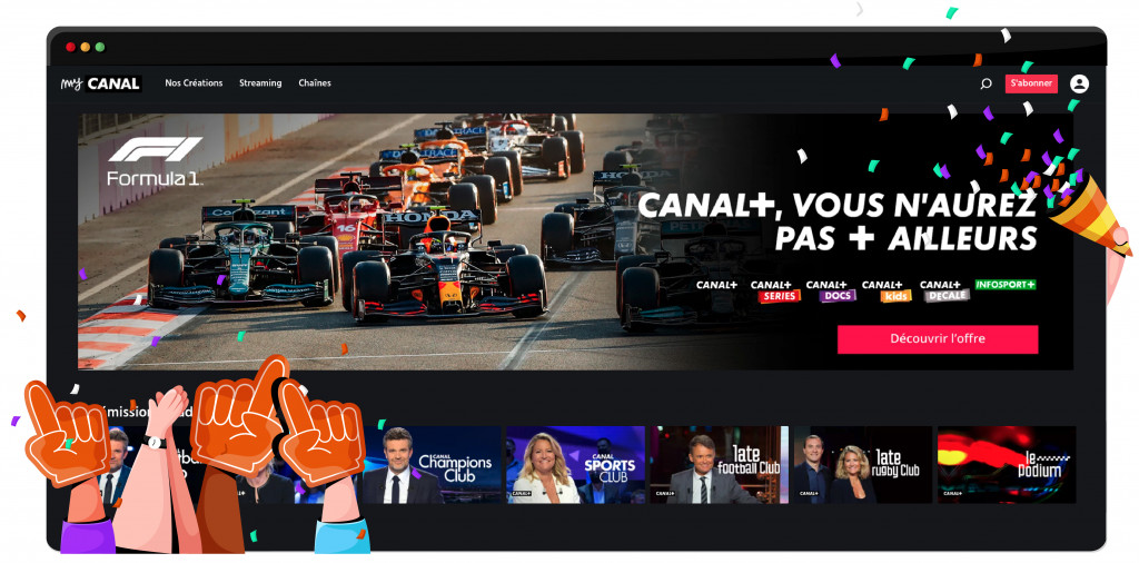 MyCanal transmite la Fórmula 1 en Francia