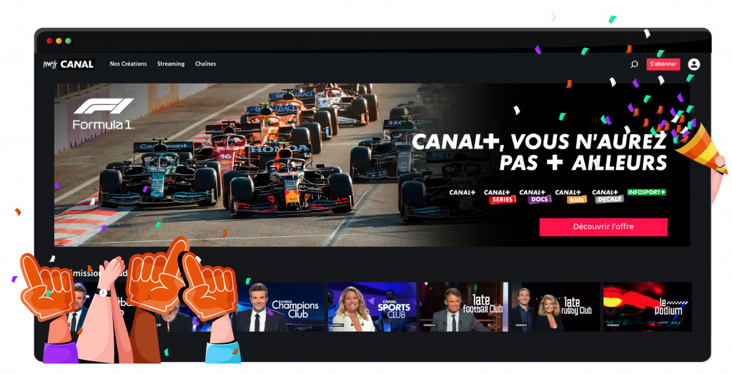 MyCanal überträgt die Formel 1 in Frankreich