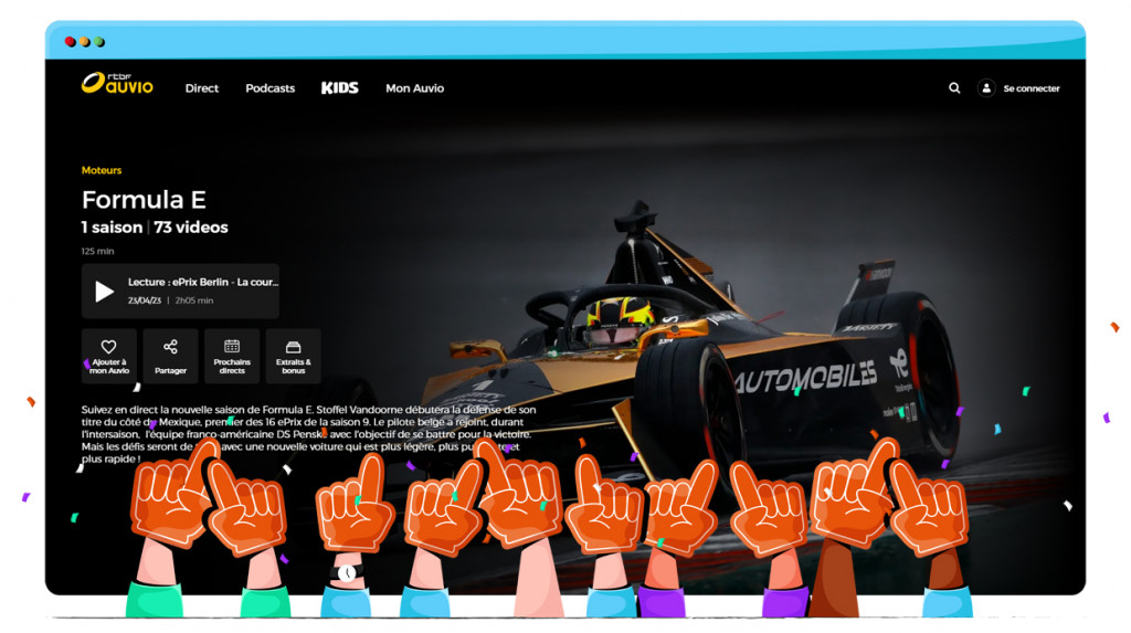 Formule E 2023 live en gratis streaming op RTBF Auvio in België