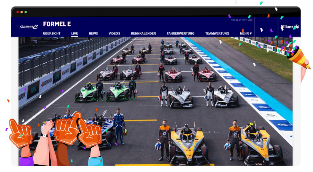 Formule E streaming live en gratis op Ran.de in Duitsland