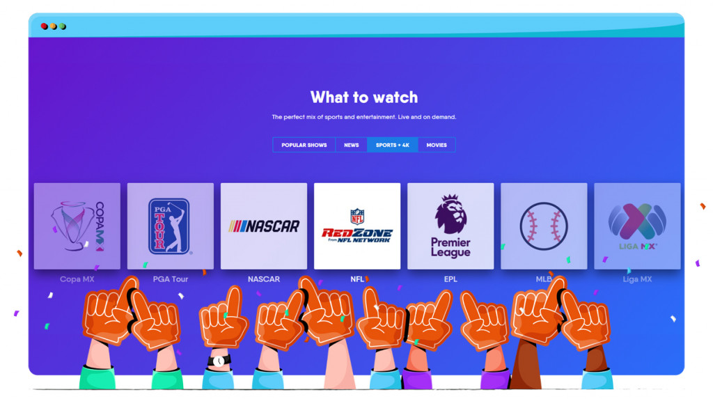 Sports streaming on fuboTV