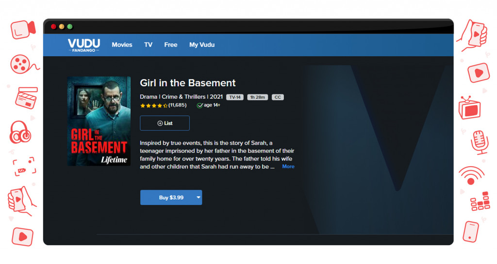 Girl in the Basement streaming op Vudu