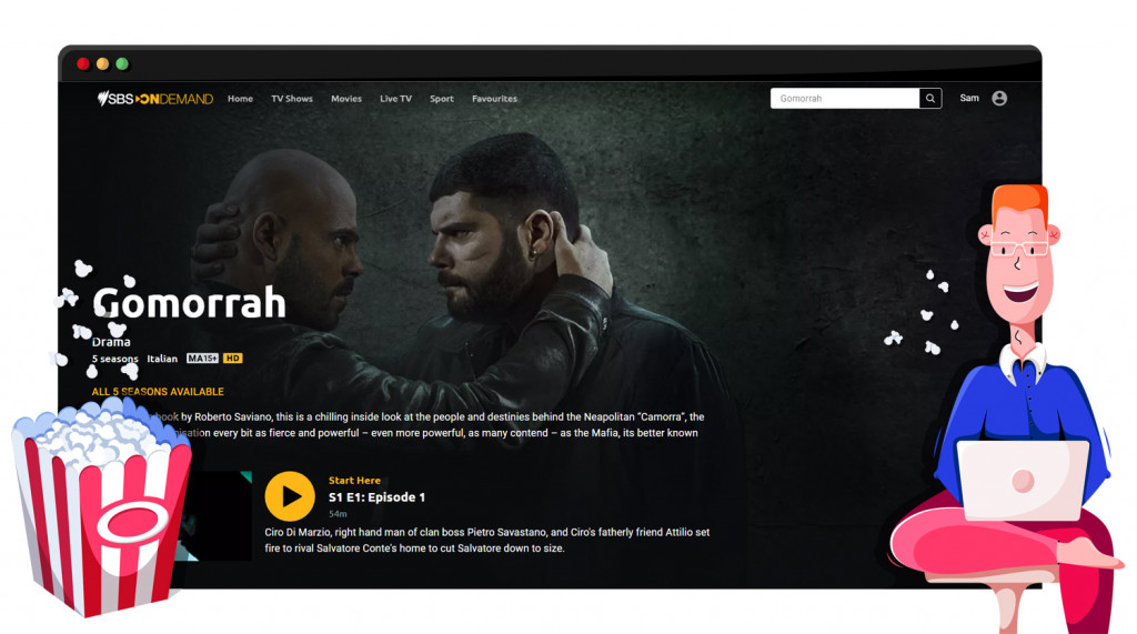 Gomorra in streaming gratis su SBS in Australia