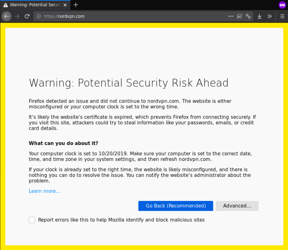 Firefox-browser-detects-security-risk 