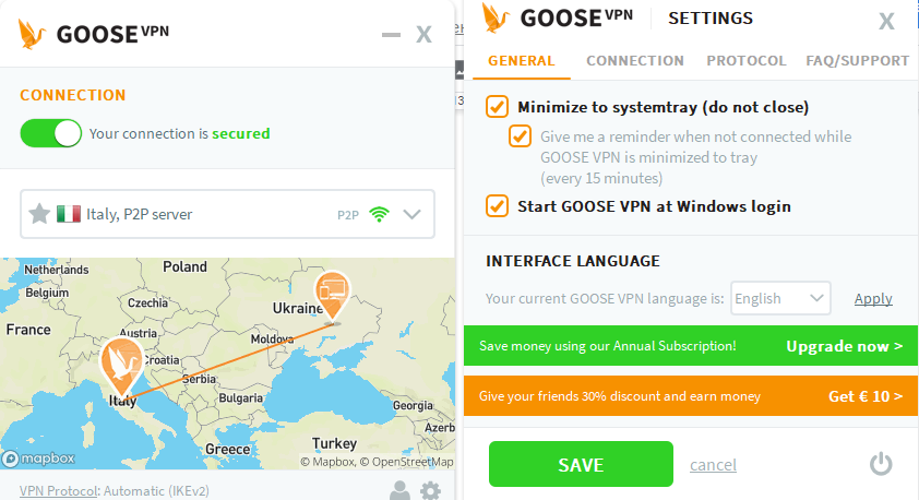 goose-vpn-app-settings