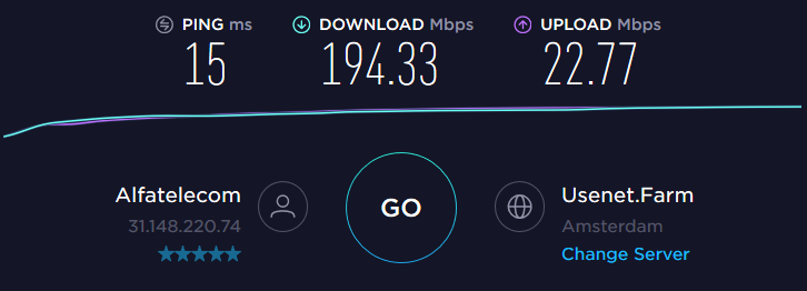 Dutch streaming server speed test