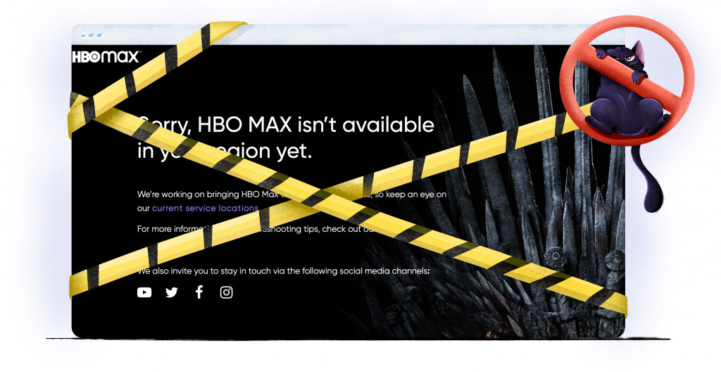 HBO Max is not available outside the US