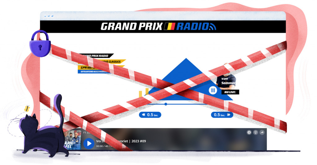 Grand Prix Radio niet beschikbaar in Nederland