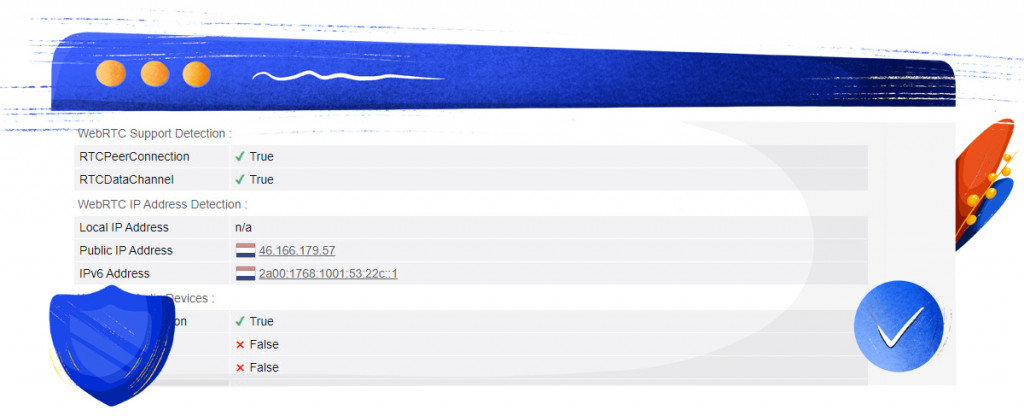 Hide.me VPN WebRTC leak test