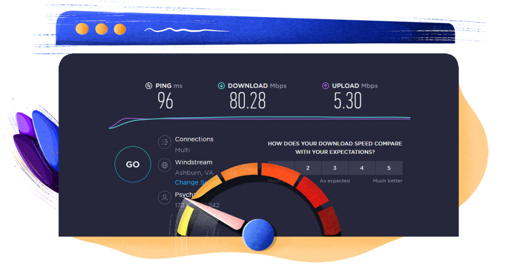 Hide.me VPN Virginia server speed test