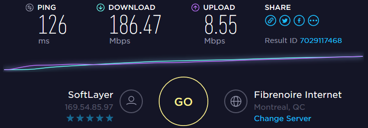 PURE VPN Speedtest server USA