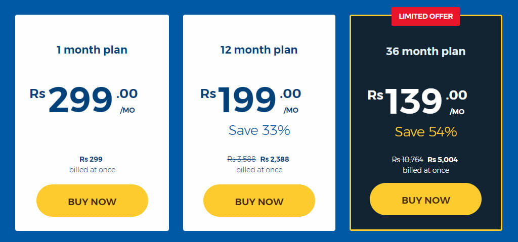 HMA subscriptions plans in India