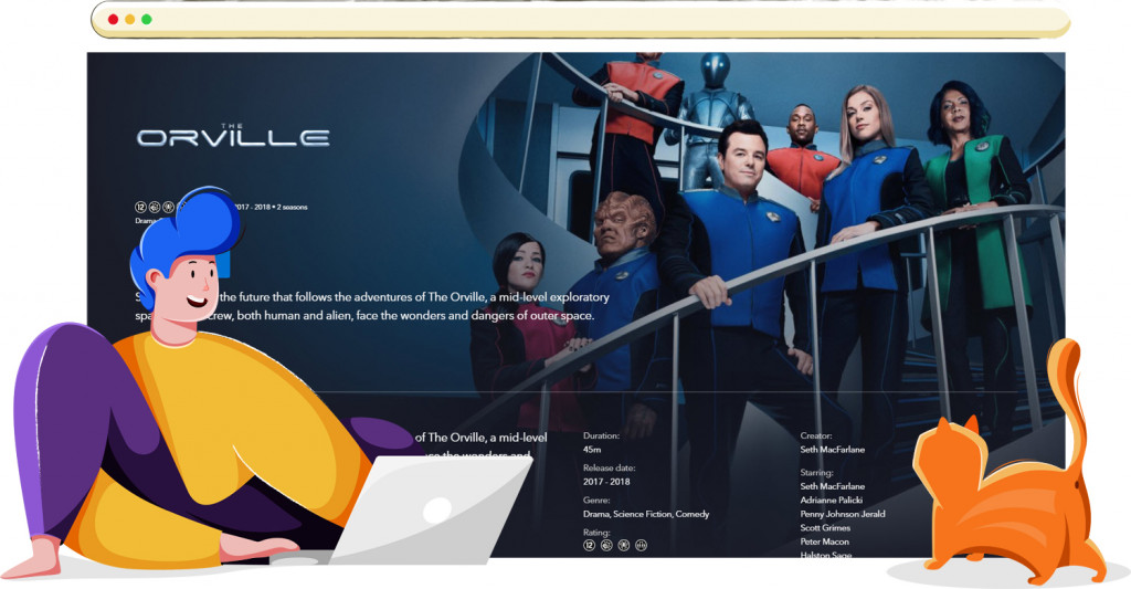 The Orville streaming op Disney+