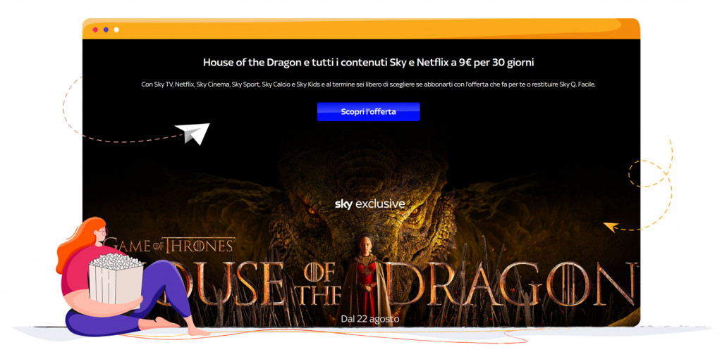 House of the Dragon in streaming su Sky