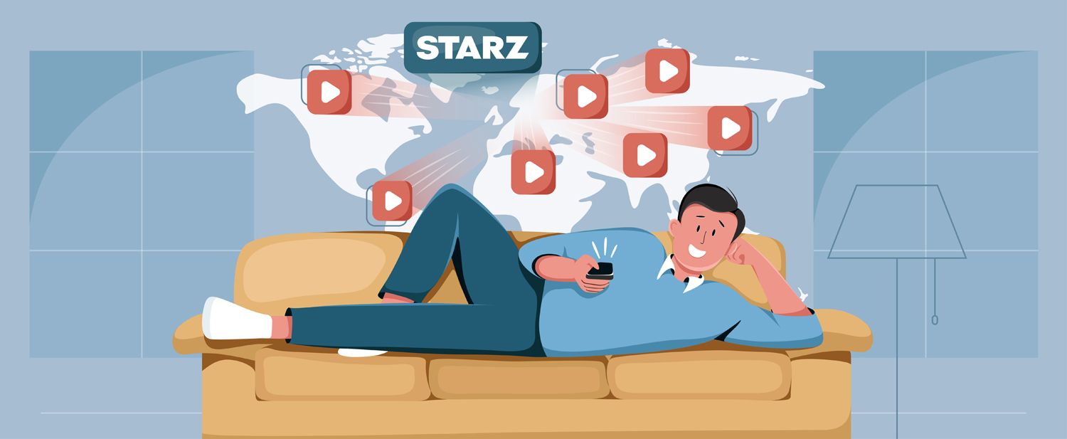 How to stream Starz outside the US?
