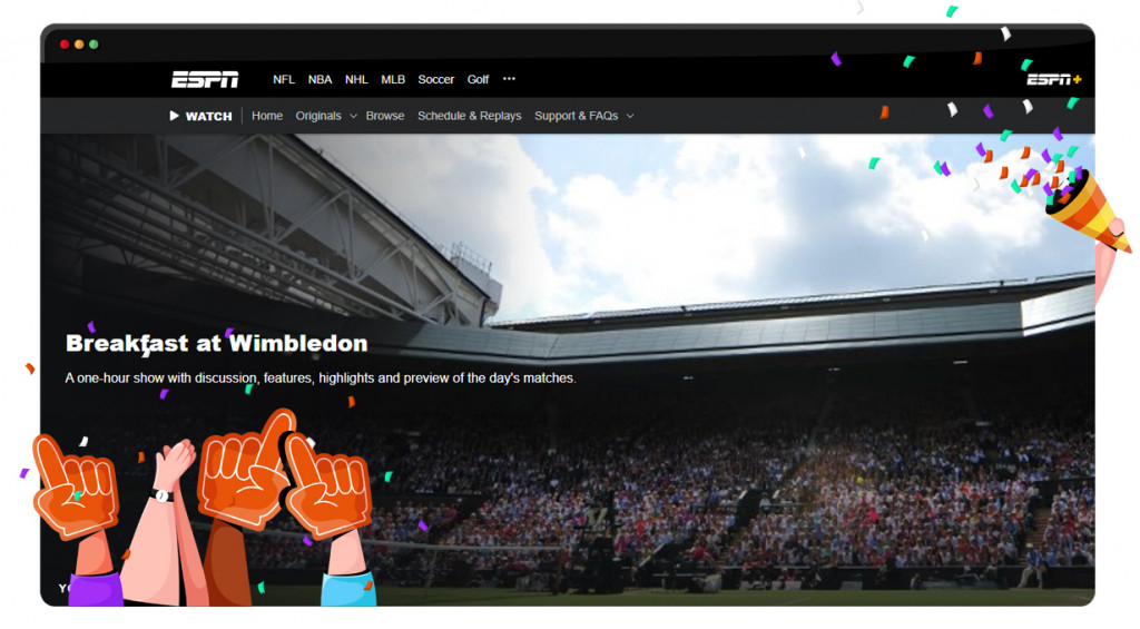 Wimbledon 2022 streaming on ESPN