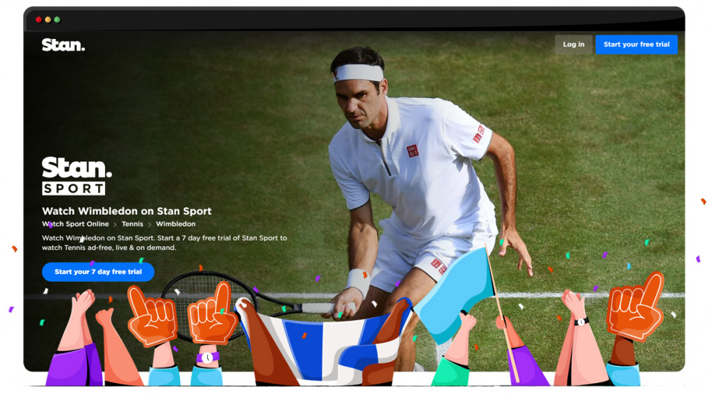 Wimbledon 2022 streaming on Stan Sports