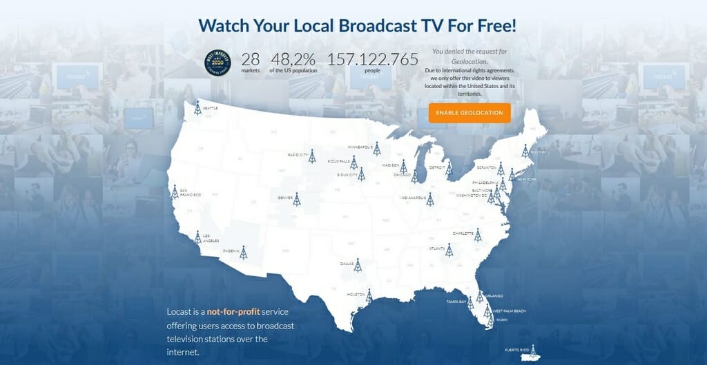 Super Bowl live with Locast.org