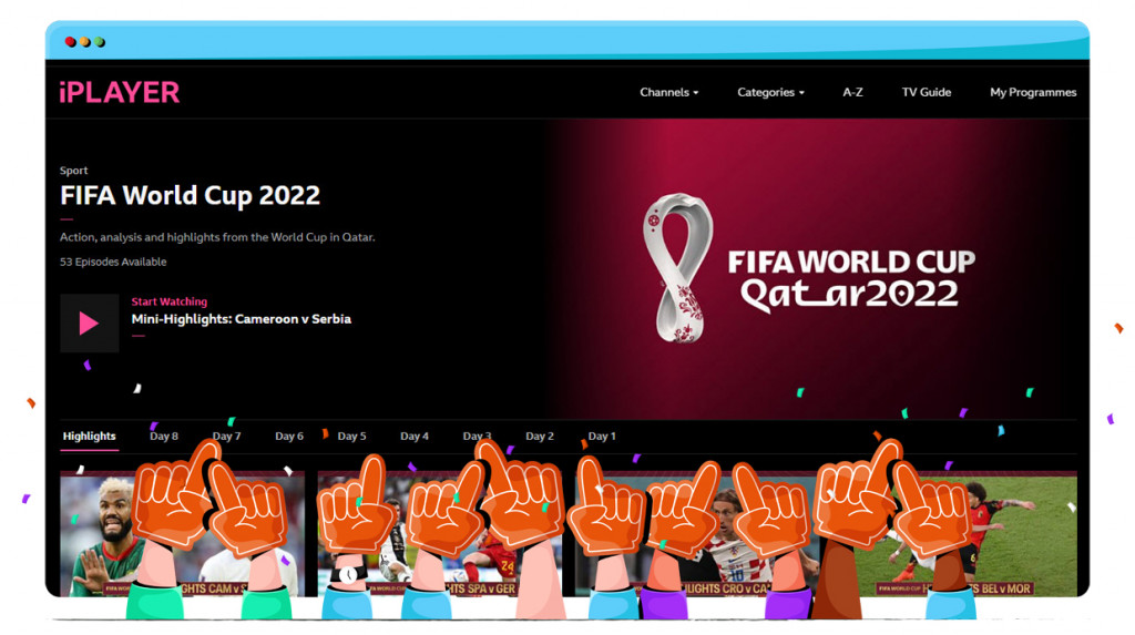 The World Cup streaming on BBC iPlayer