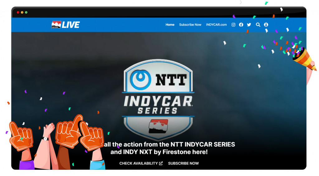 Indycar Live streaming platform