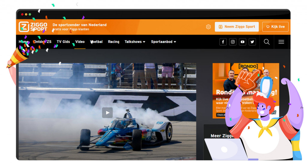 Indycar streaming op Ziggo Sport in Nederland